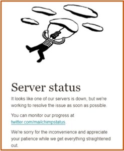 MailChimp Server Status Notification