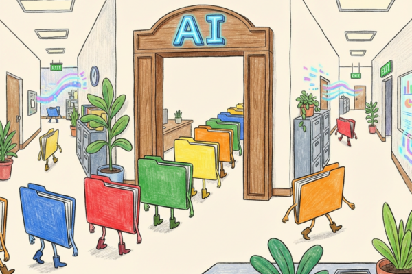 Files passing through AI in an Office Setting